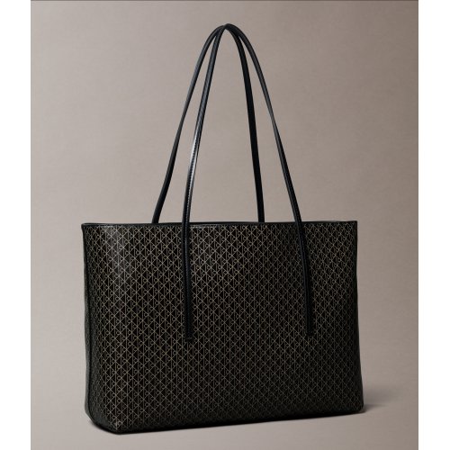 Allover Monogram Logo Tote Bag with Pouch