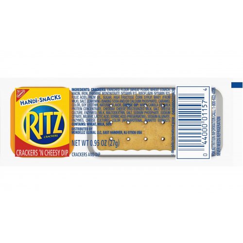 Handi-Snacks RITZ Crackers 'N Cheesy Dip Snack Packs, 20 Snack Packs 