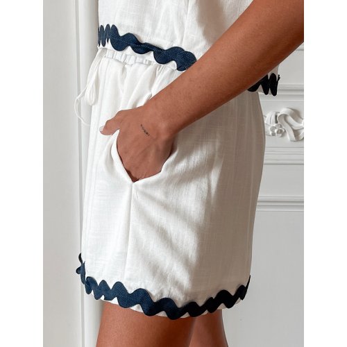 Solara Shorts - White Multi