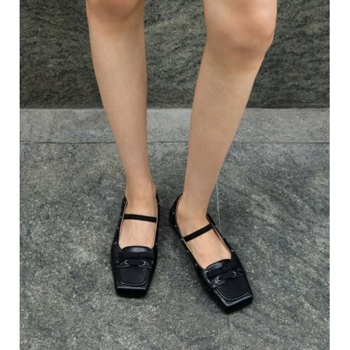  Bow Boat-Shoe Flats - Black 
