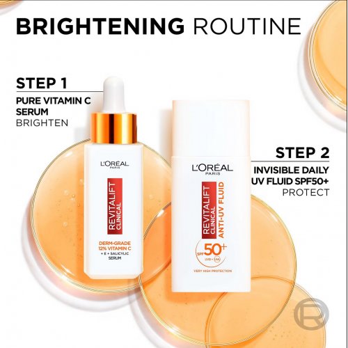  L'Oréal Paris Revitalift Vitamin C Brightetning Set with Serum and SPF50 Fluid 