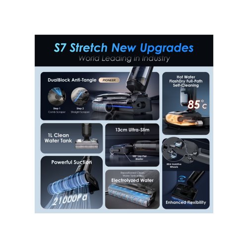 Tineco Floor One S7 Stretch Smart Floor Washer Vacuum Cleaner