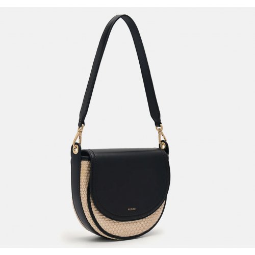  Crescent Shoulder Bag - Black 