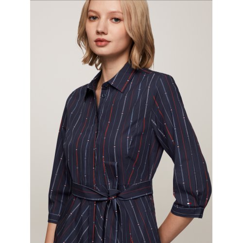  Cotton Half Sleeve Shirt Dress