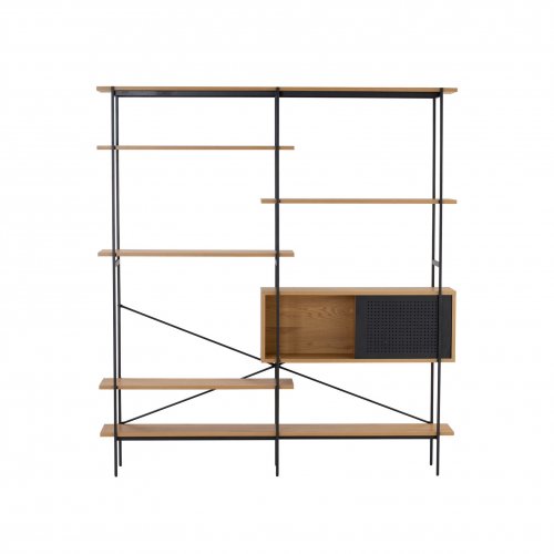 Kreman Shelf - Black, Oak