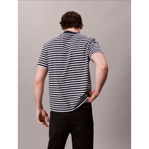 Monogram Logo Stripe Relaxed T-Shirt