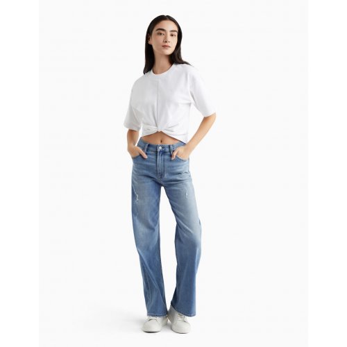  Calvin Klein Jeans 37.5 High Rise Wide Leg Jeans