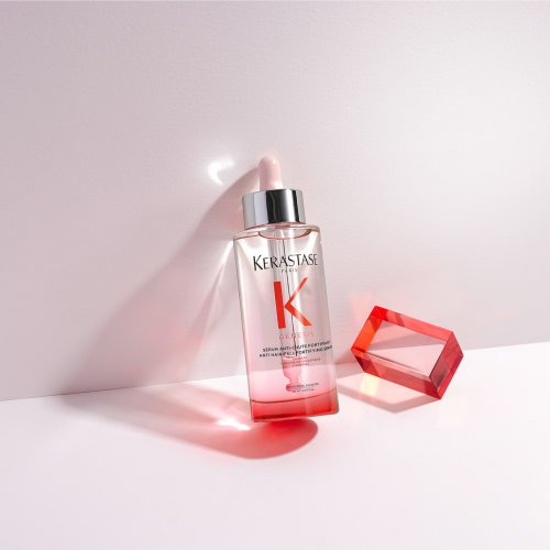 Kérastase Genesis Serum Anti-Chute Fortifiant Serum 90ml with Mini Deluxe Genesis Shampoo 30ml & Scalp Brush