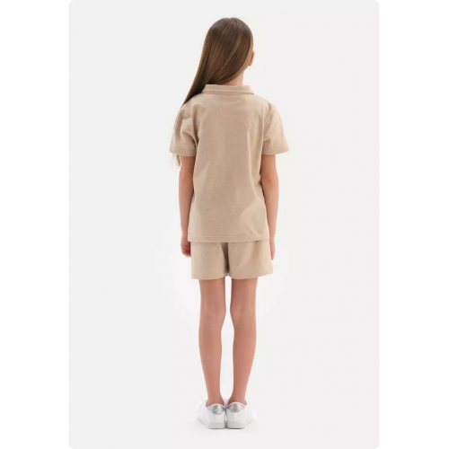 DAGİ Brown Shorts, Regular, Short Leg, Loungewear for Girls