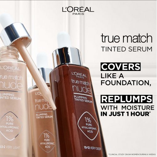 L'Oréal Paris True Match Nude Plumping Tinted Serum (Various Shades) 
