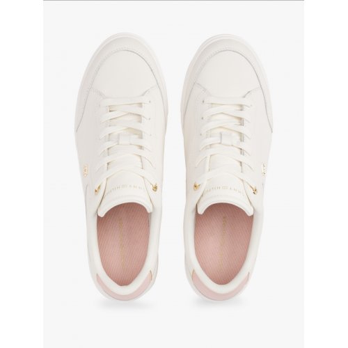  TH Monogram Leather Court Trainers