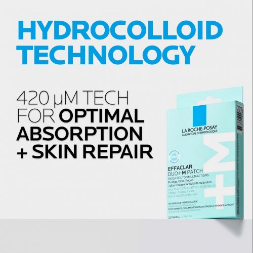  La Roche-Posay Effaclar Duo+M Patch, Multi-Action Imperfection Patch for Breakout-Prone Skin 22 Patches 