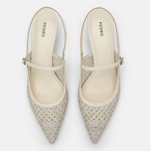  Marvel Heel Pumps - Chalk 