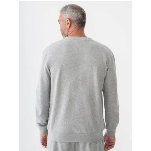 Mens 100% Cotton Terry Fleece Sloppy Joe Grey
