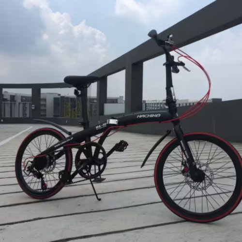 Foldable Bicycle | HA-02 Steel | 20 Inch 7 Speed Shimano | Black