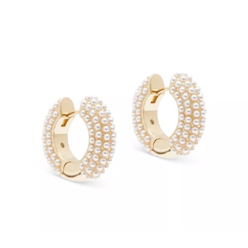 ALLSAINTS Chunky Imitation Pearl Huggie Earrings