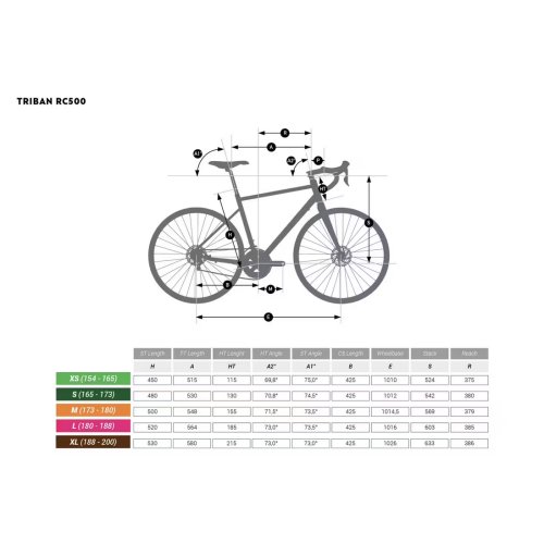 Road Bike RC 500 Disc Brake 9 Speed