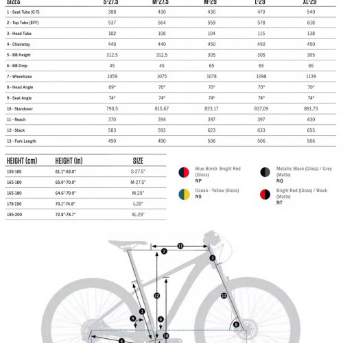 Mountain Bike Orbea MX50 - Alloy Frame - Shimano Acera 16 Spd - Bright Red/Black
