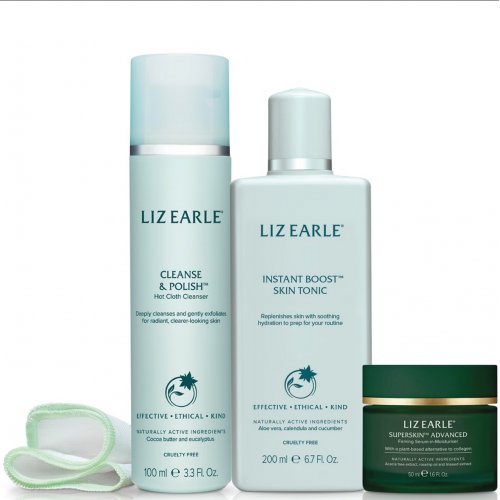 Liz Earle Exclusive Cleanse & Plump Daily Routine 