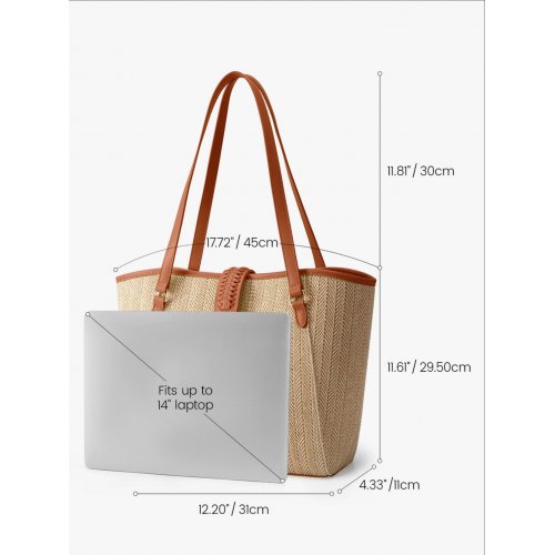 Marina Raffia Staw Tote Bag