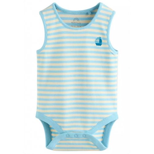 NEXT 100% Cotton Baby Vest Bodysuits 5 Pack