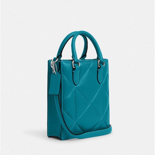 North South Mini Tote With Puffy Diamond Quilting