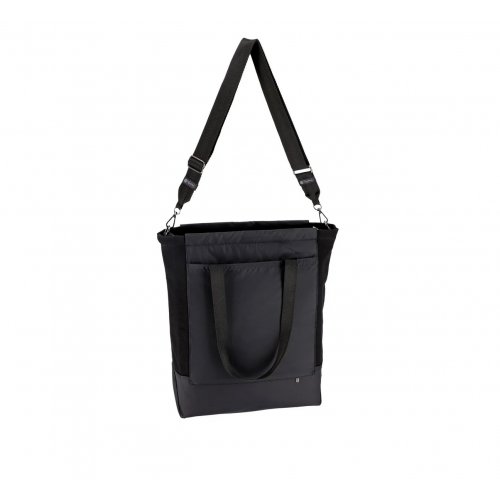 Midnight Black Canvas Convertible N/S Tote