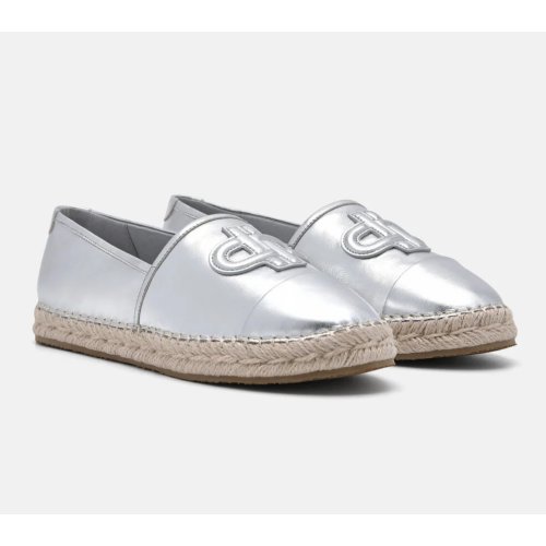  Leather Espadrilles - Silver 