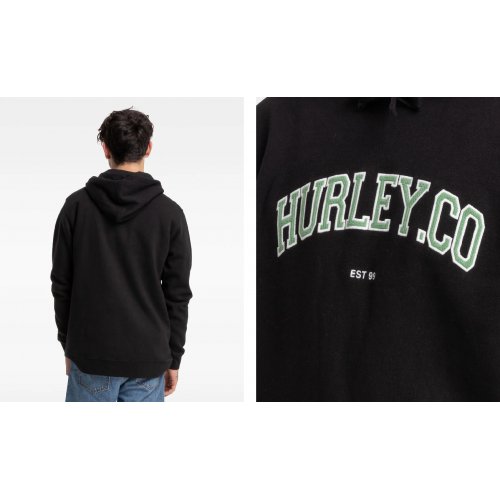 Authentics Hurley Mens Fleece Hoodie Black