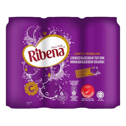 RIBENA Sparkling Can (6x325ml)