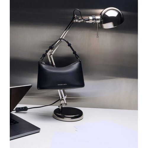  Robyn Elongated Chain-Handle Bag - Noir 