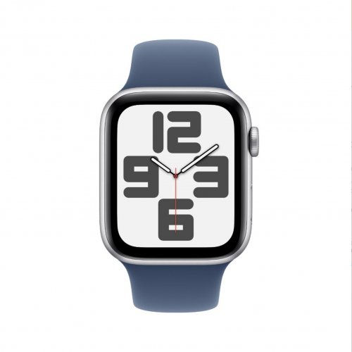 APPLE WATCH SE GPS 44MM SILVER ALUMINIUM CASE WITH DENIM SPORT BAND