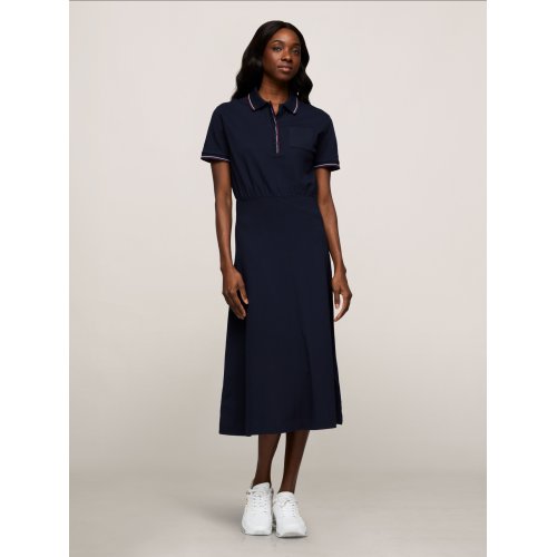 Fit and Flare Polo Dress