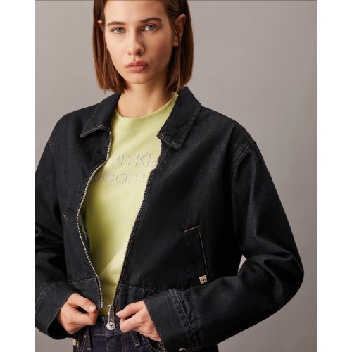  Forever Indigo Zip Up Denim Jacket