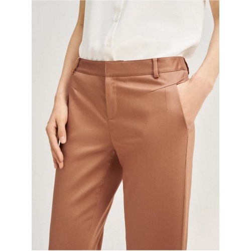 Stretchable Satin Ankle Skinny Pants