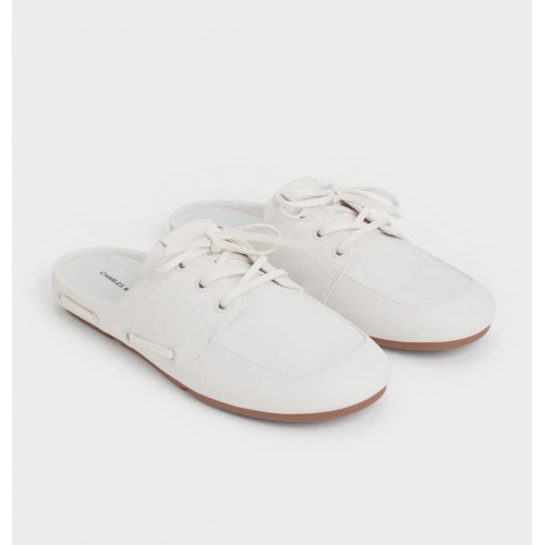  Jude Slip-On Boat Shoes - White