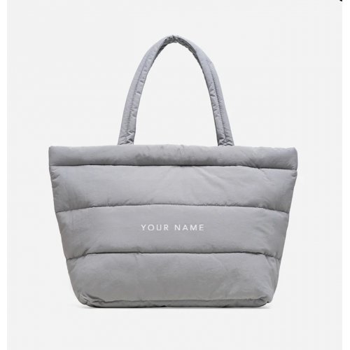 Nomad Large Puffer Tote Bag - Grey 
