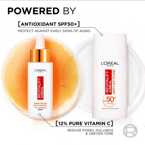  L'Oréal Paris Revitalift Vitamin C Brightetning Set with Serum and SPF50 Fluid 