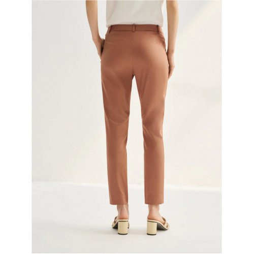 Stretchable Satin Ankle Skinny Pants