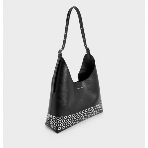 Liv Grommet Hobo Bag - Noir