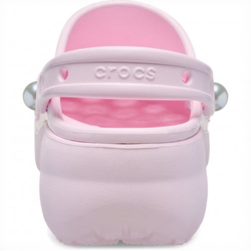 Classic Platform Pearl Clog - Pink Milk