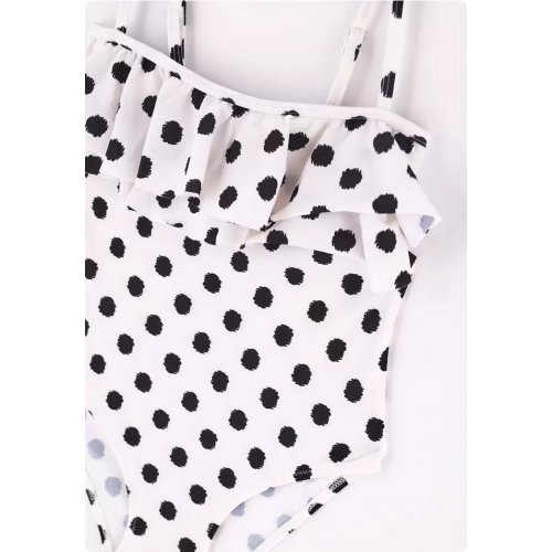 DAGİ White Swimsuits, Spotted, Swimwear for Girls