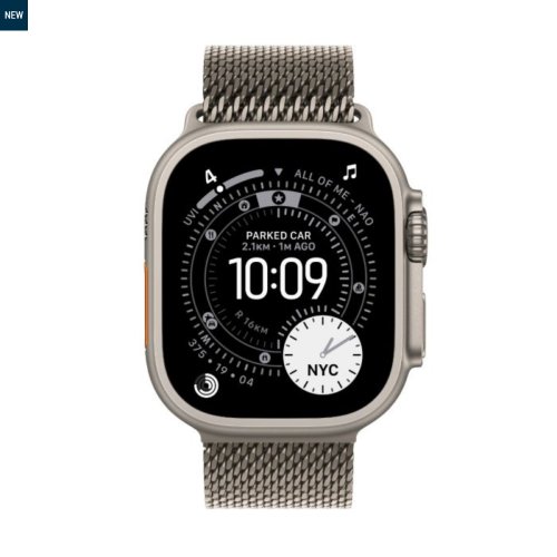 PPLE WATCH ULTRA 3 GPS + CELLULAR 49MM NATURAL TITANIUM CASE WITH NATURAL MILANESE LOOP