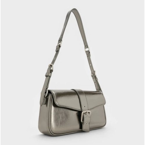  Blaise Belted Shoulder Bag - Pewter 