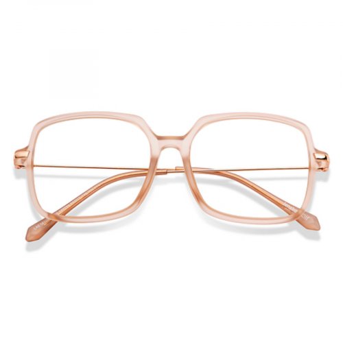 Brown Transparent Full Rim Square