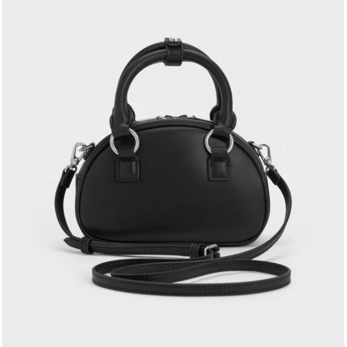 Bobbie Studded Top Handle Bag - Noir 