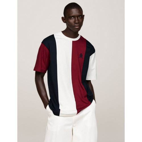 Crest Panelled T-Shirt