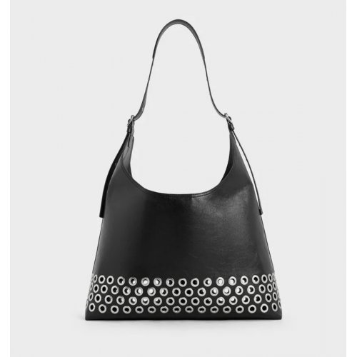 Liv Grommet Hobo Bag - Noir