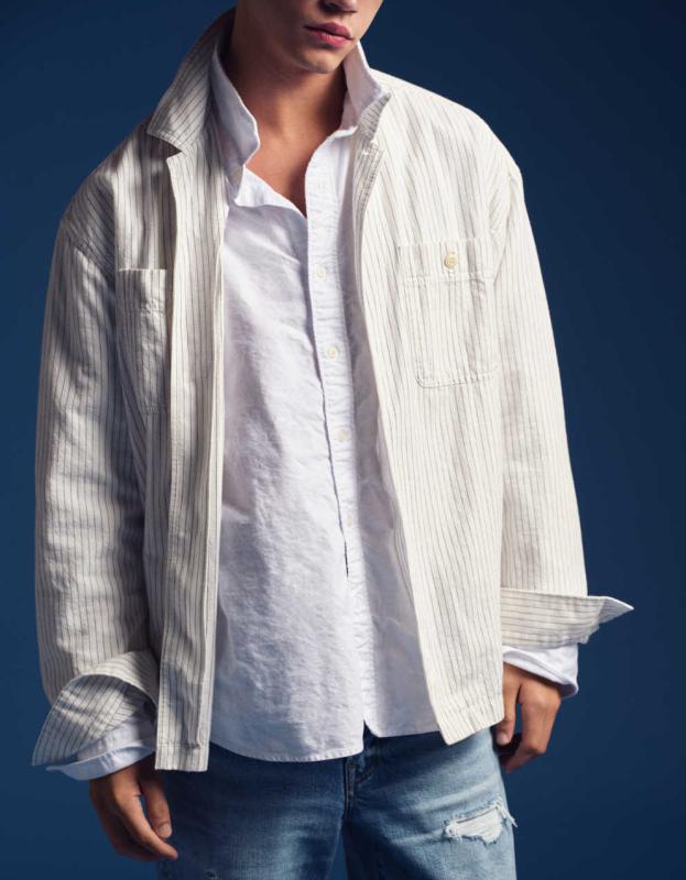 AE Mechanic Shirt - Misty Sky, XXL 