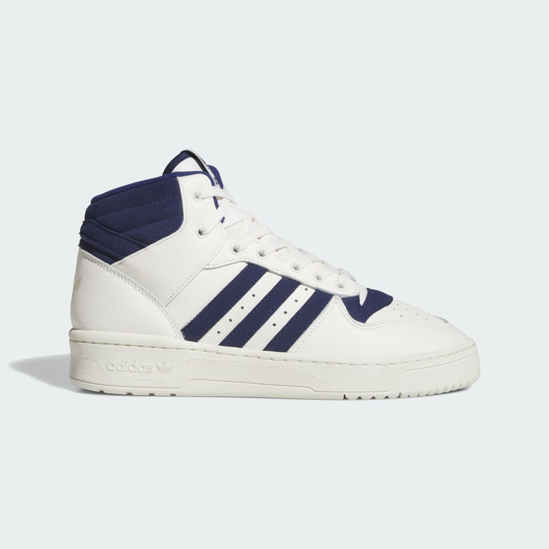 adidas Rivalry Mid Shoes Basketball 7.5 UK Unisex White / Dark Blue / Ivory